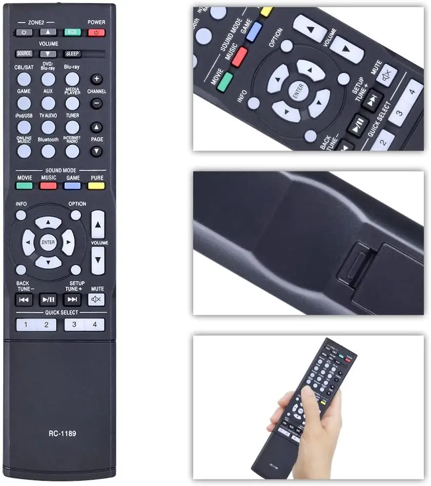 Replaced  AV Receiver Remote RC-1189 fit for Denon AVR-S700W AVR-S710W AVR-S720W AVR-X1100W AVR-X1200W