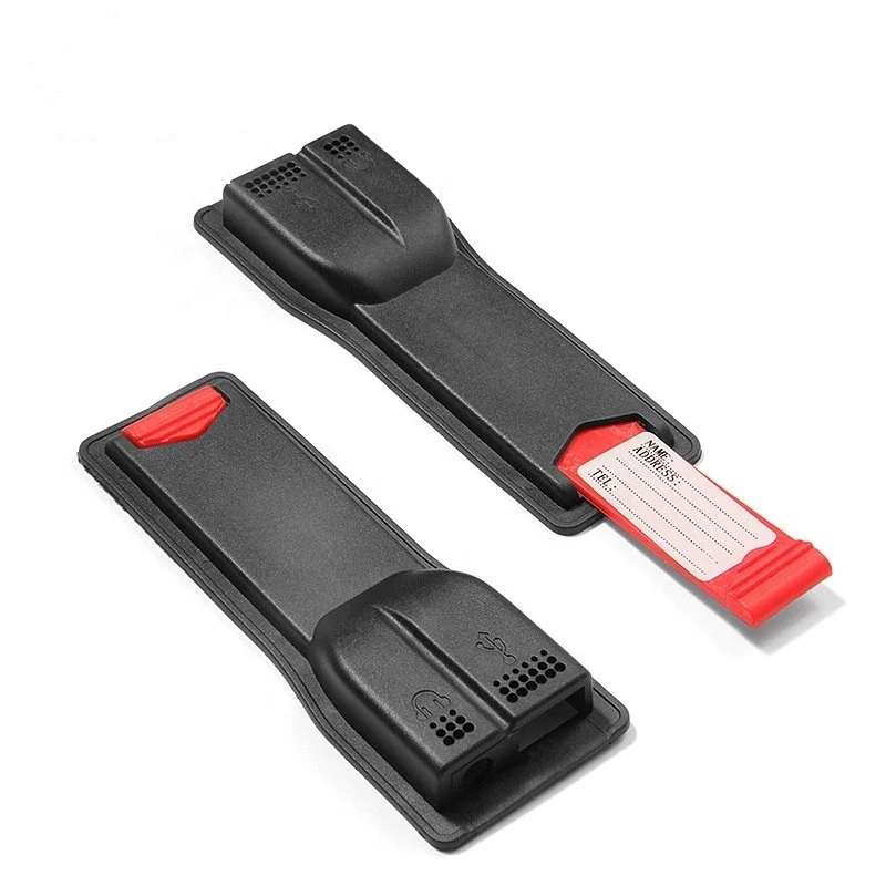 New Backpack External Dual Hole USB Shell with Address Plate Bag Address Plate USB Shell Audio Integrated Bag Part Plastic