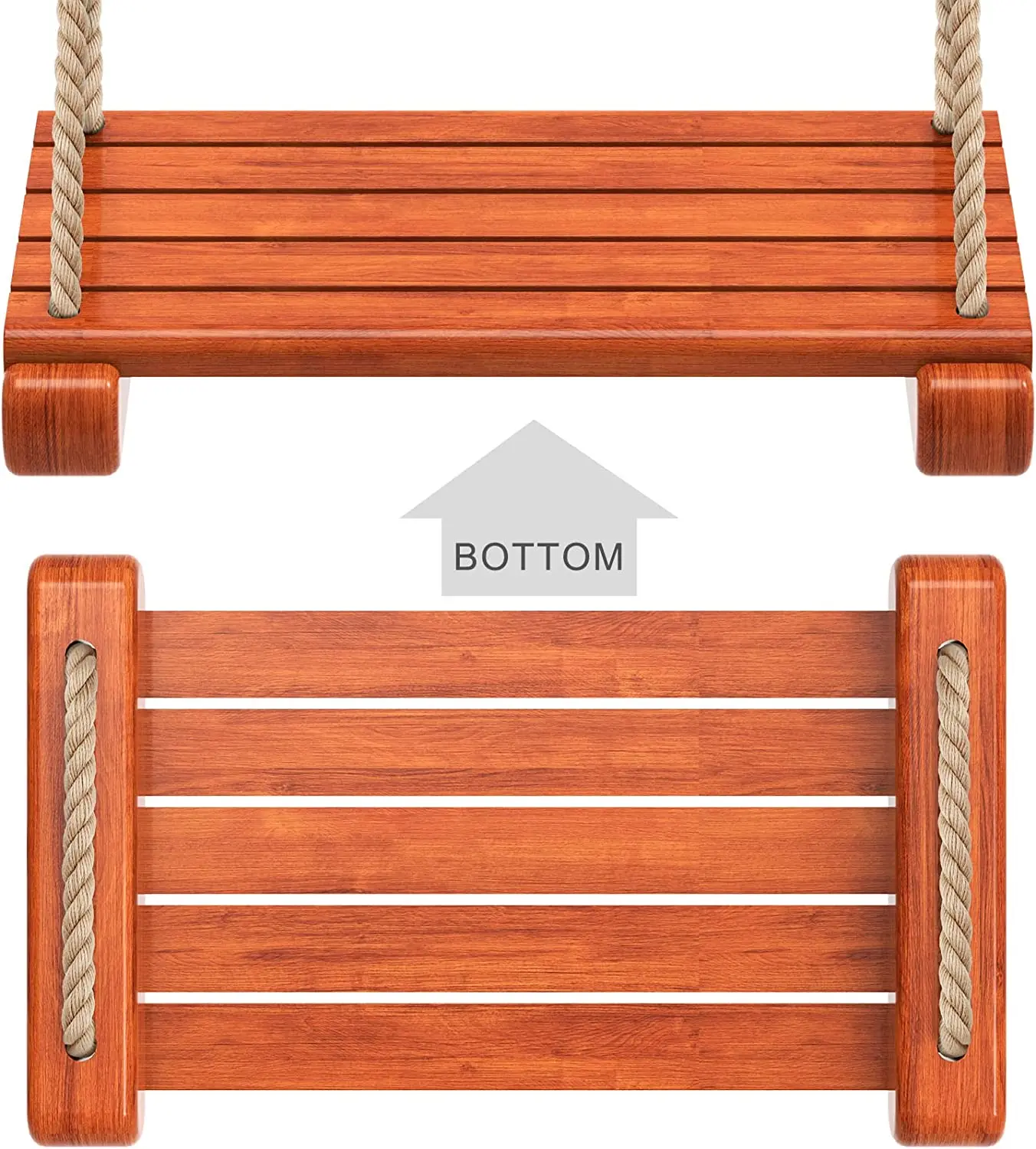 New High Quantity Baby Cradle Wooden Canvas Hanging Patio Swing Chair Seats Hammock Swing chair