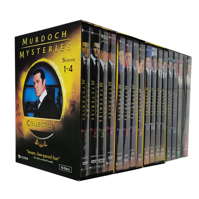 Murdoch mysties Сезон 1-15 + 3 фильма 70 дисков оптовая продажа с фабрики DVD фильмы Сериалы мультфильмы Регион 1 Бесплатная доставка