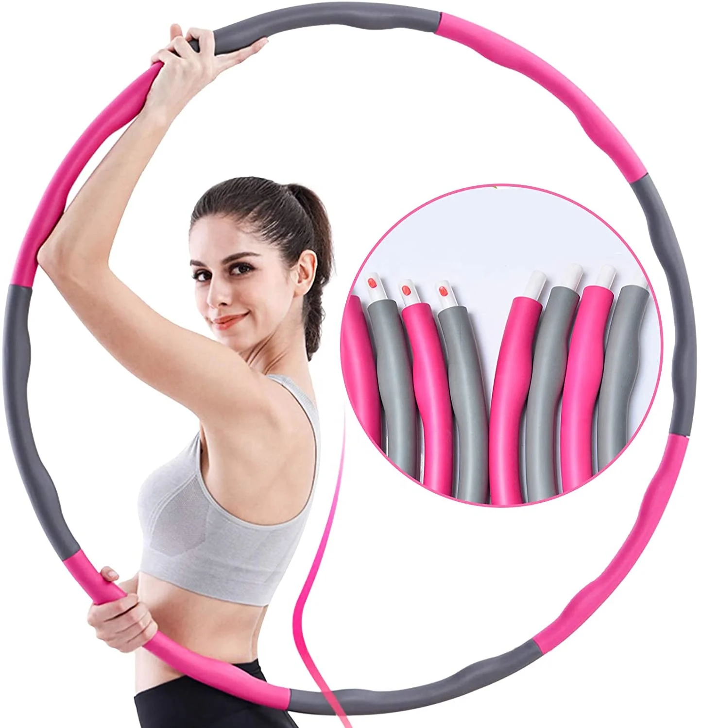 
Hula Ring Weighted Hoop for Exercise wholesale Adult Hula Ring Design Professional Soft Fitness 