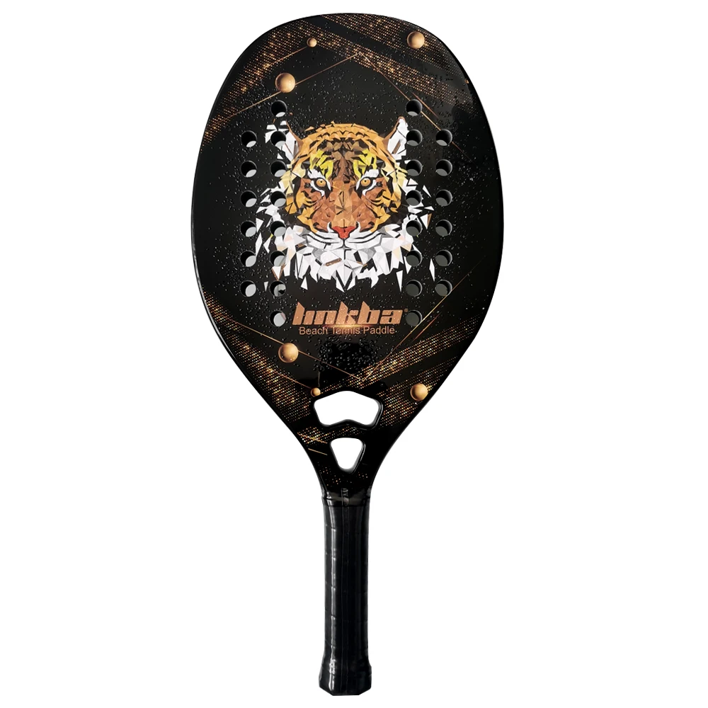 LINKBA Beach Tennis Paddle Racket Carbon Fiber with EVA Memory Foam Core Granular paint Tennis Padel
