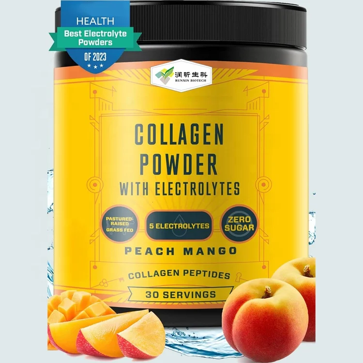 OEM Multi Collagen Supplements Collagen Peptides Hydration Electrolytes Powder For Hair Bone