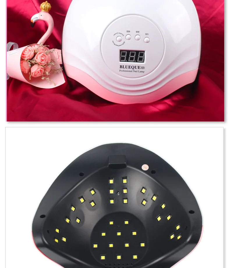 High Power Dryer Nail Fast Curing Speed Light 168w Uv Gel Led Nail Lamps With 4 Kinds Timer And Smart Sensor