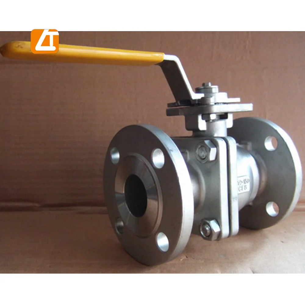Трехходовой шаровой клапан из нержавеющей стали с фиксирующей ручкой/Водяной фланец, шаровой клапан