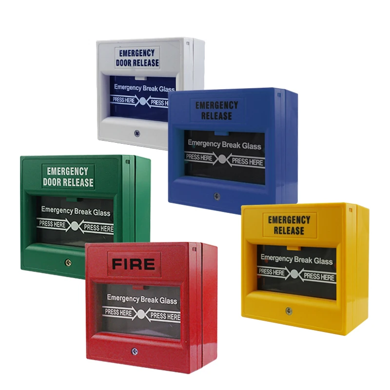 break glass fire emergency button for