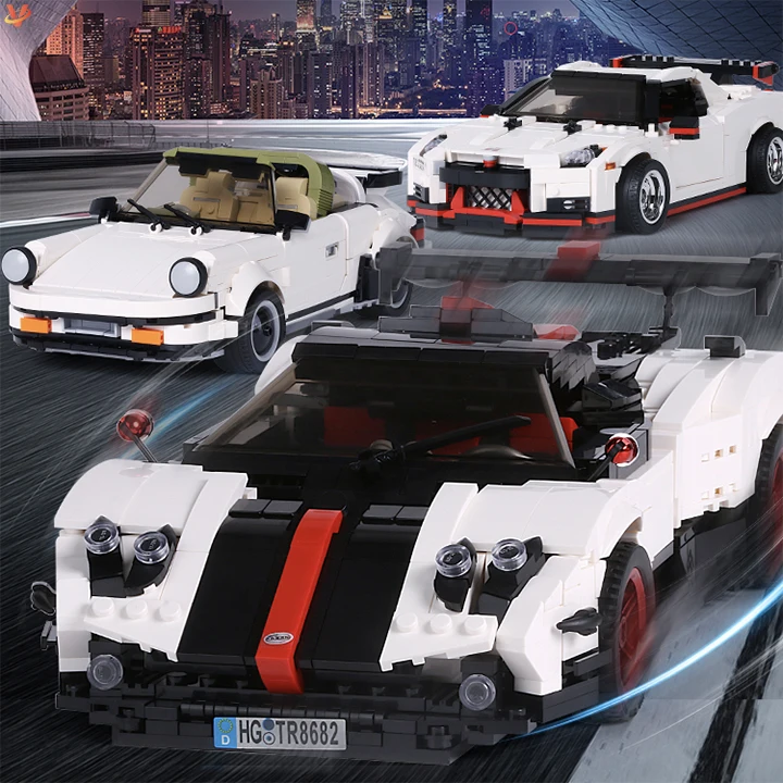MOULD KING 13104 Super Racing Sport Car Creative Idea Series Vehicle Bricks MOC Building Blocks Sets Toys for Kids