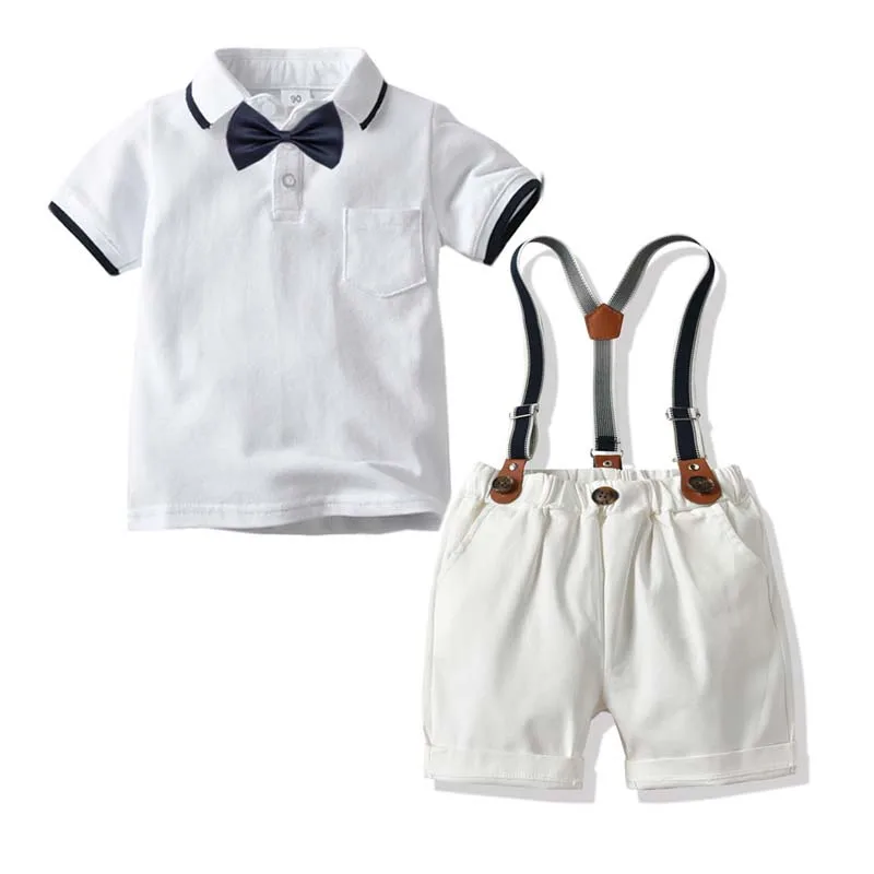 Ou Tong 2019 Kids Baby Boys Tuxedo Suit Blazers Shirt Waistcoat Tie Pants Formal Boy Suit Baby Boys Suits