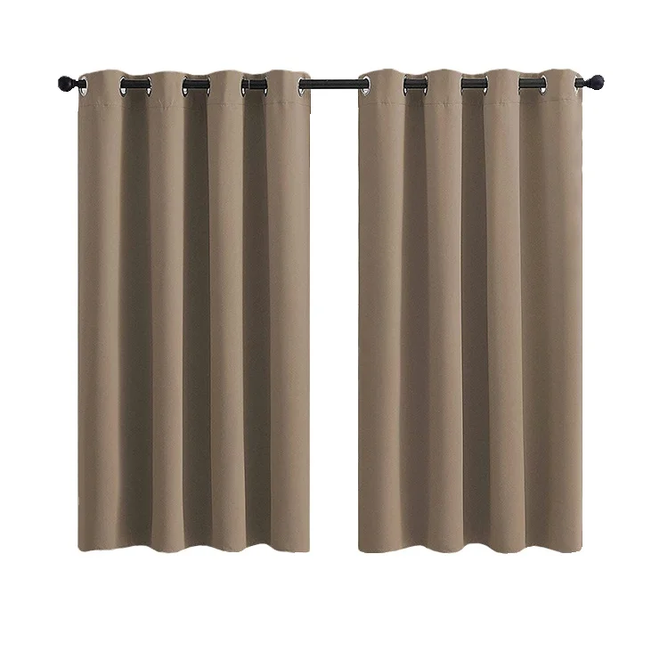 Factory Supply Custom 100% Polyester Hotel European Black Out Blackout Curtain For Living Room Bedroom