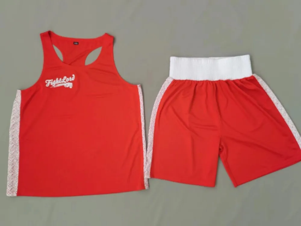 IBA Approved Custom Sports Female Boxing Clothes Professional Mens Boxing Uniforms