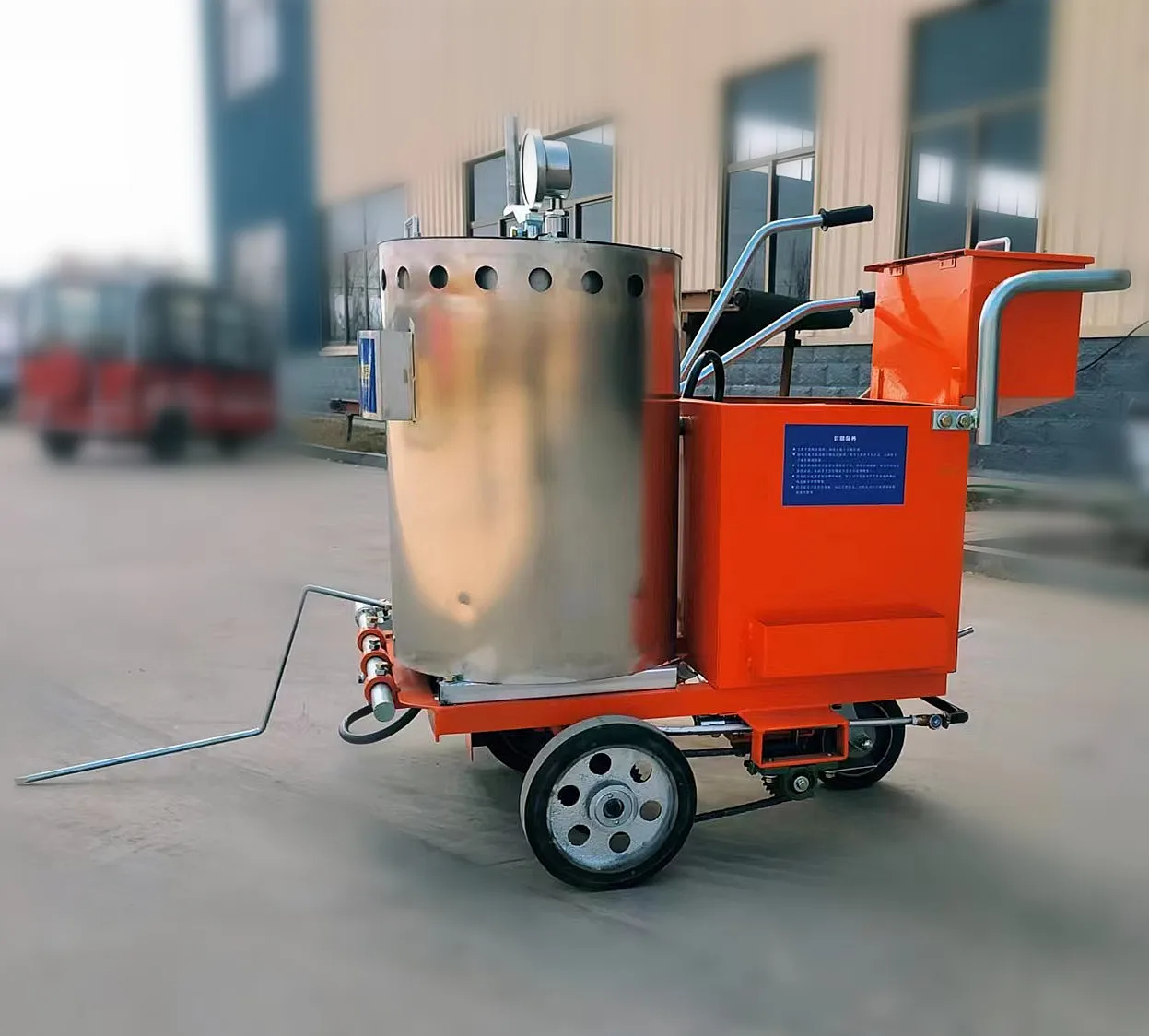 Manual Traffic Thermoplastic Road Line Marking Paint Machine