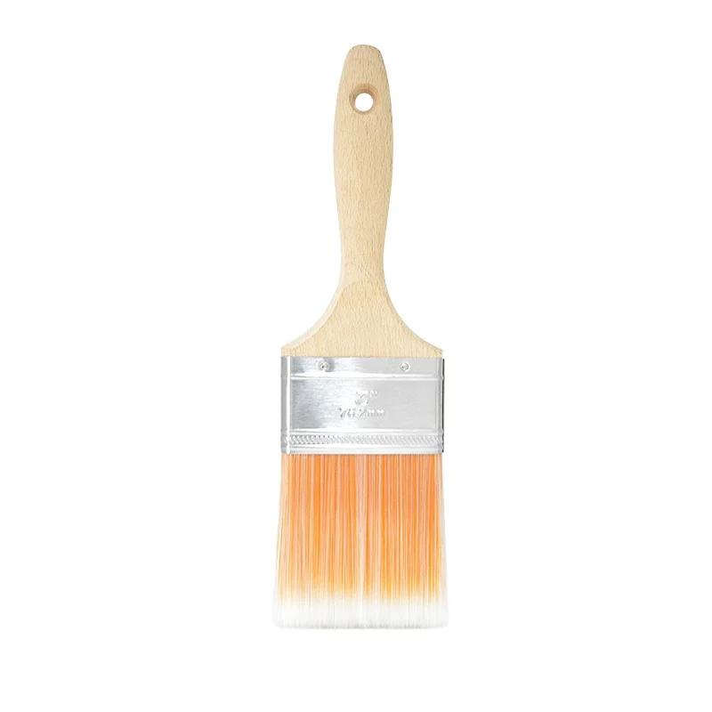 MSN 1313 OEM & ODM acceptable paint brushes bulk Dual Colored Soft Wooden Handle Wall wood graining tool paint brush