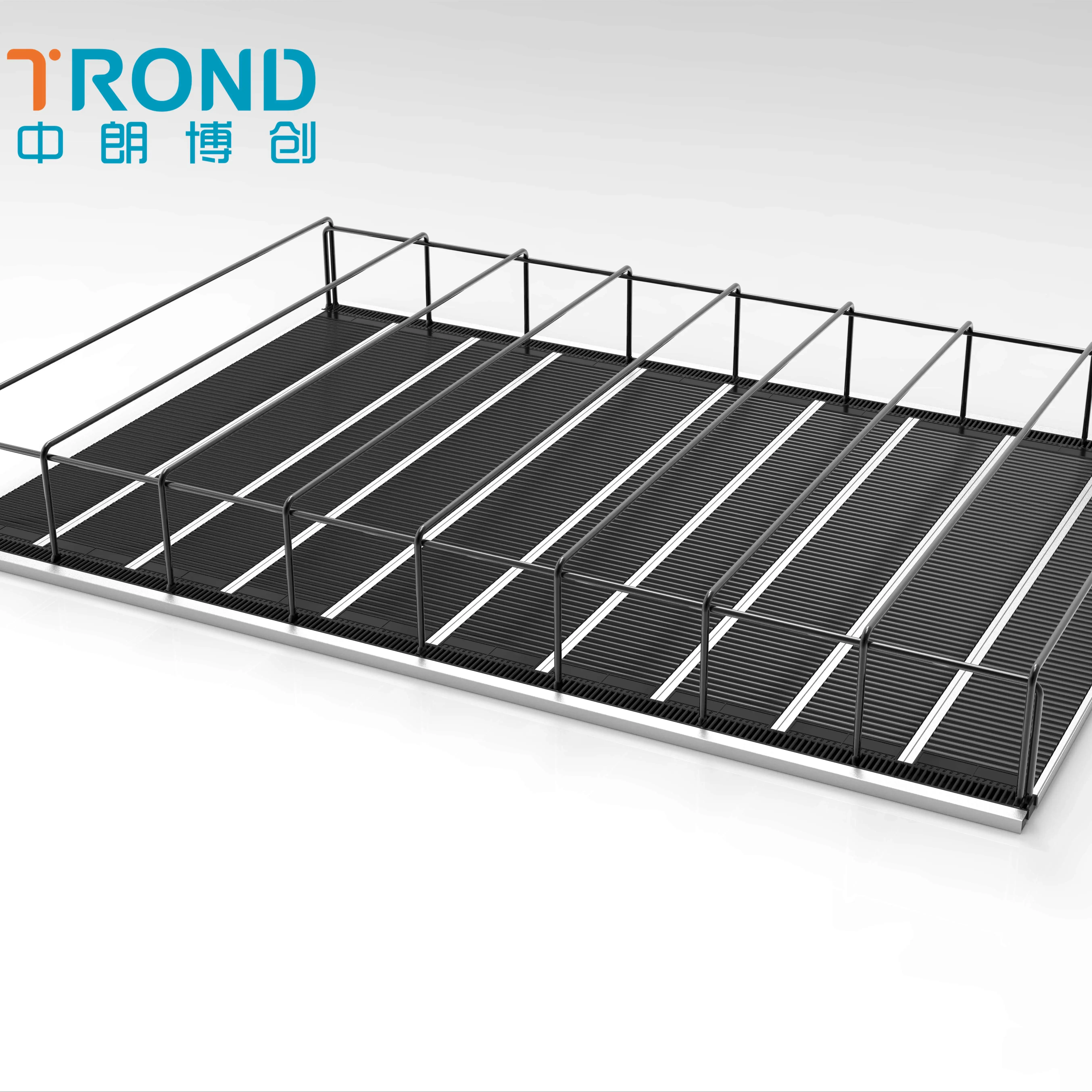 Adjustable Roller Track for Sliding Shelf System  Glide Gravity Feed Bottle Slider Drink Can Beverage Fridge Divider Pusher