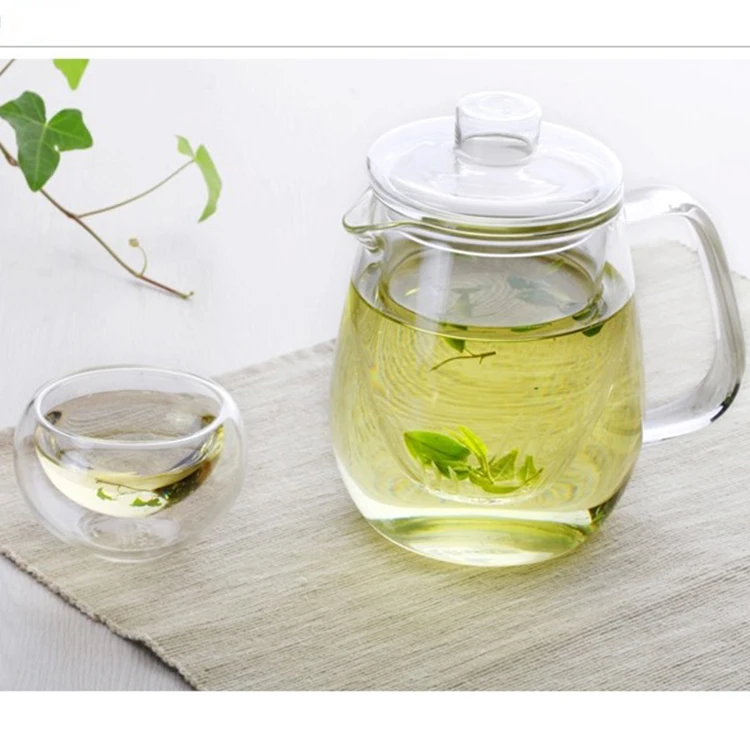 2020 new clear teapot glass tea cup with infusers