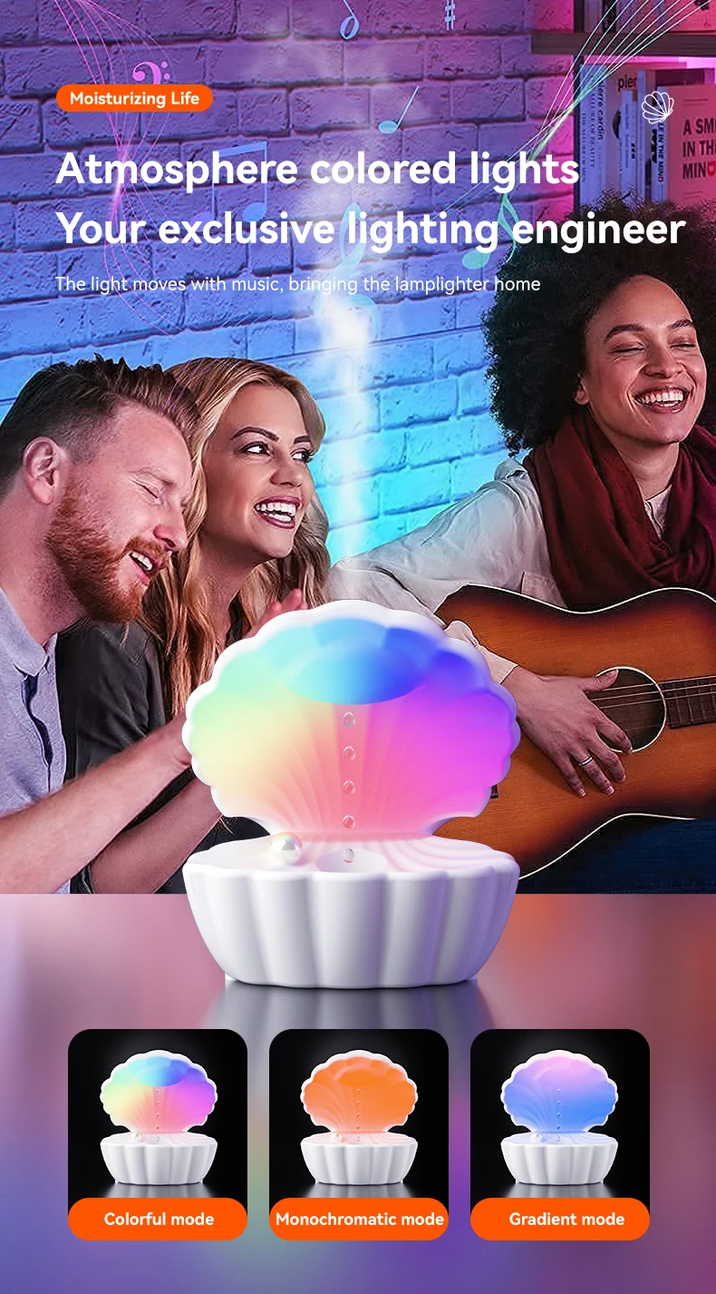 2024 Smart Home Water Droplet Humidifier Cool Mist Ultrasonic Backflow Water Drops Anti Gravity Humidifier For Bedroom Office