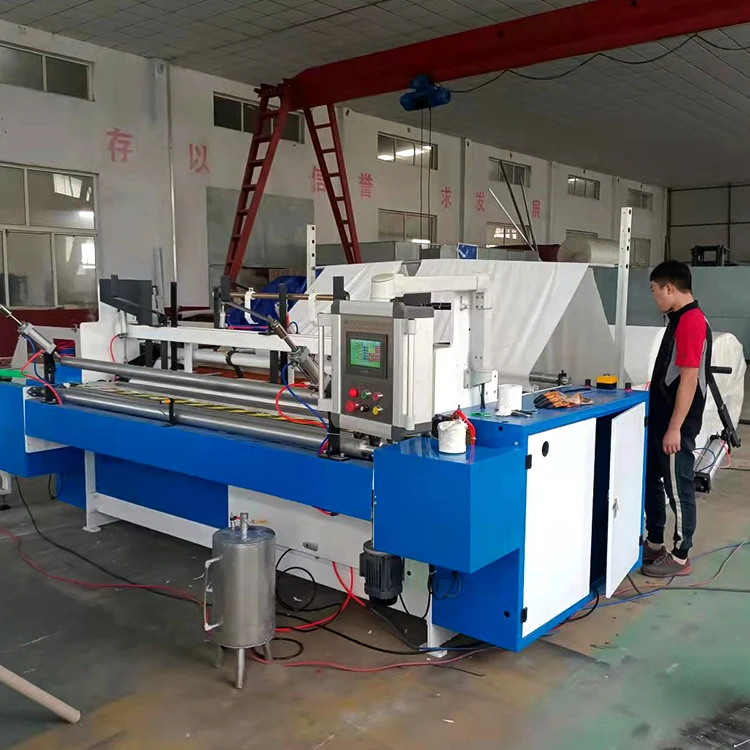 1880 Full Automatic Cutting Rewinding Packing Small Tissue Roll Toilet Paper Making Machine Price