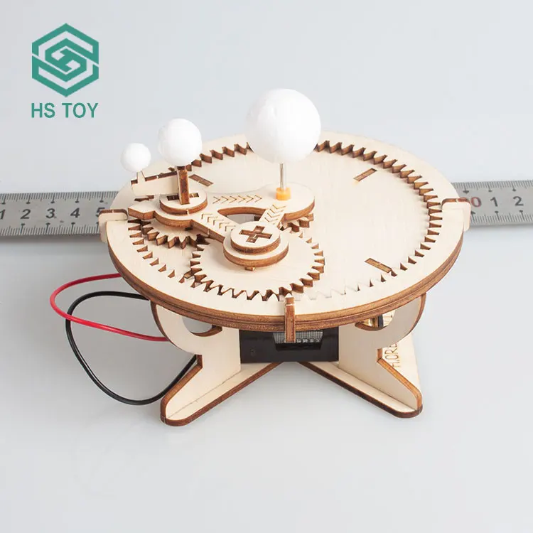HS DIY Wooden Assemble Future Thinking Montessori Educational Mechanical Kinetic Teenager Toy Science Lab Kit For Sale