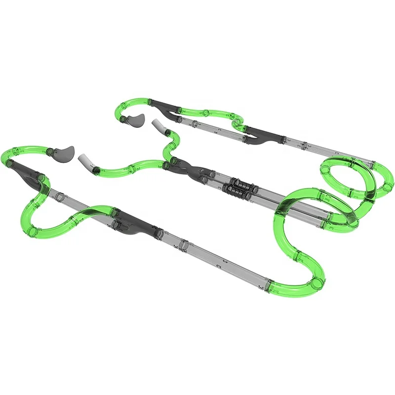 Children 2024 Gifts Pipeline Racing Track Electronic Toys Build Race Loop Modular Circuit Tubes High Speed RC Car