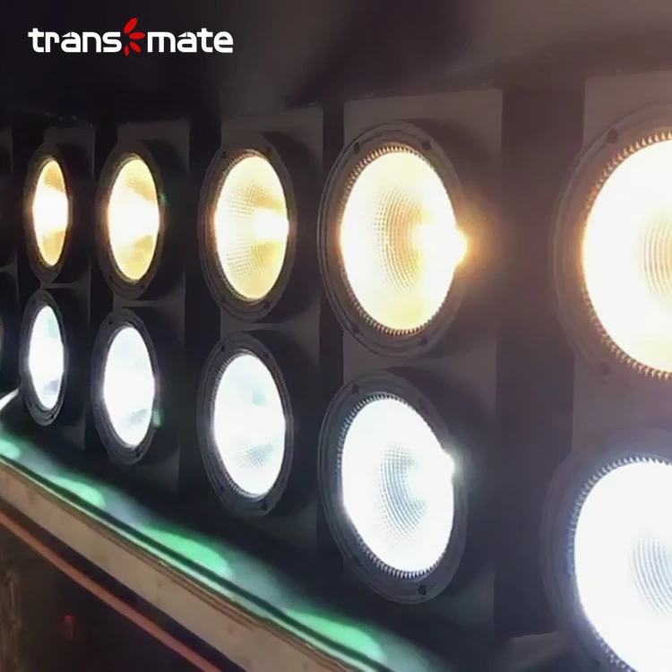 LED 2 глаза 2x100 Вт COB DMX сценический эффект DJ 200 оттенок света холодный белый/теплый белый светильник церковная телевизионная станция