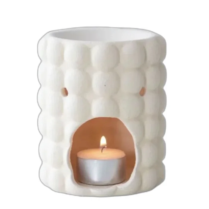 White Simple Ceramic Wax burner