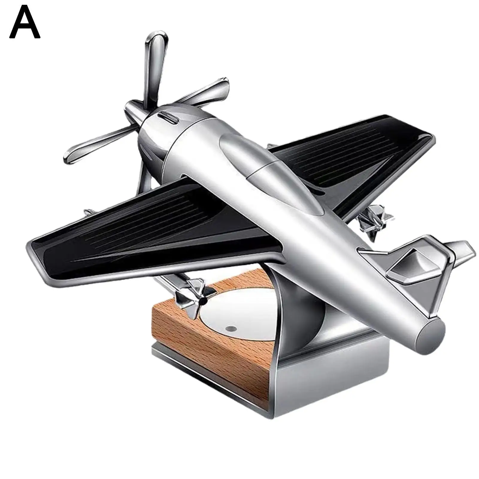 Solar Airplane Model Car Air Freshener Diffuser Long Lasting Rotating Propeller Air Outlet Vent Fresheners Aromatherapy Ornament