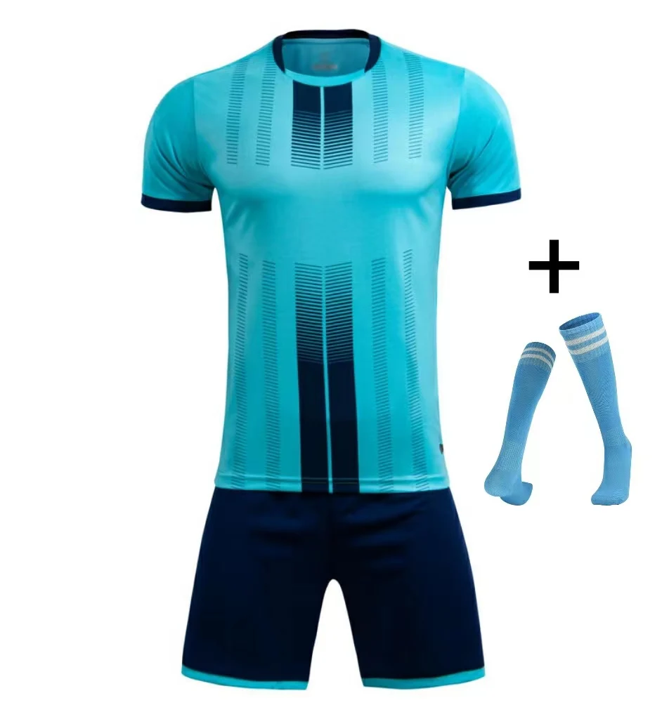 Children Football Jerseys Men Boys Soccer Clothes Sets Short Sleeve Kids Football Uniforms Adult Kids Soccer Tracksuit Jersey