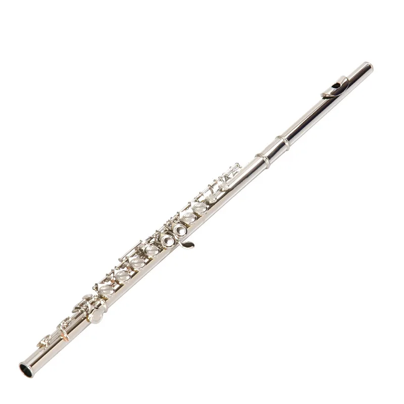 Melen Wholesale Price Flute Professional Wind Instrument Cupronickel Body 16 Closed Holes C Tone Flute