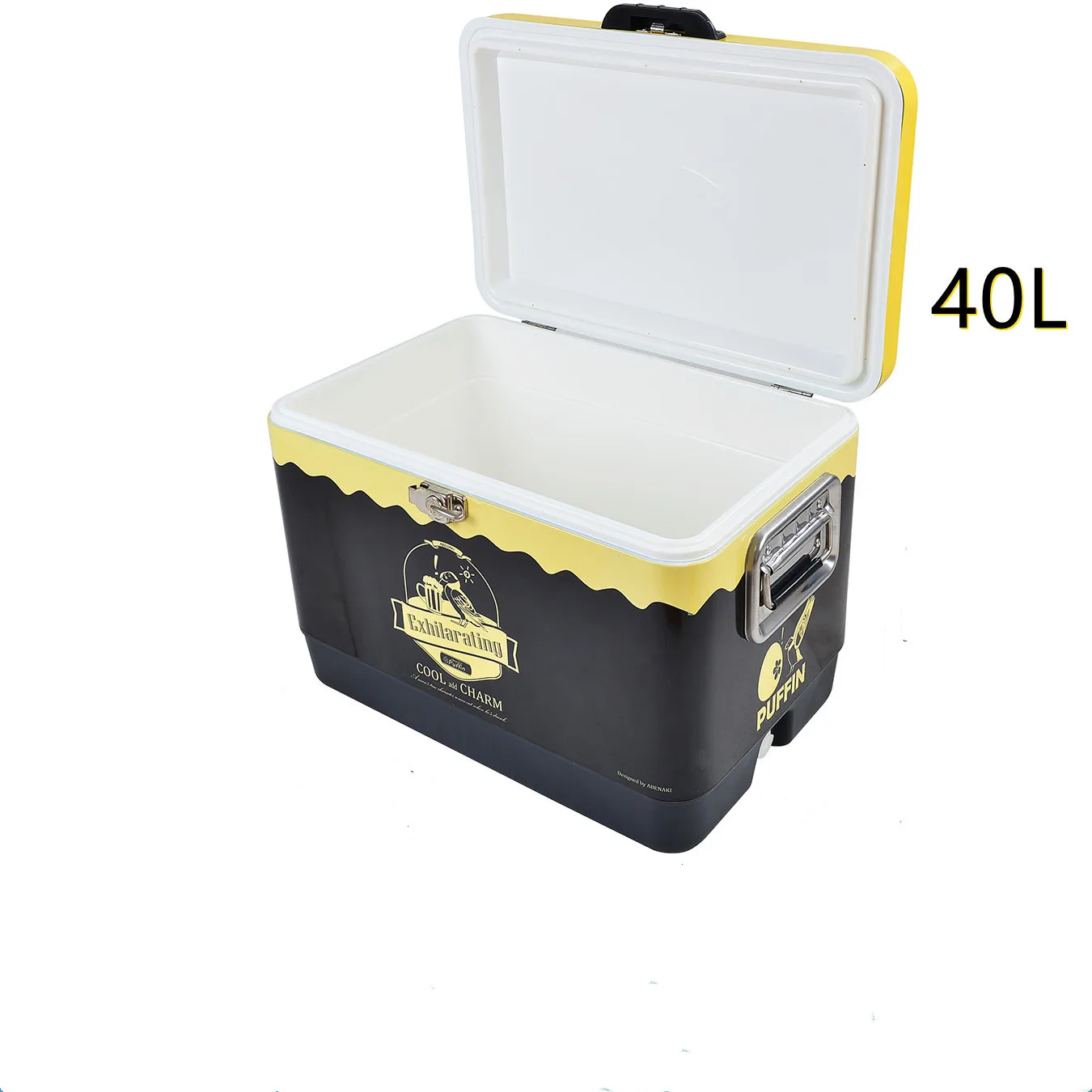 2021 new amazon top sell 40L Cooler Box& steel  ice metal box wine cooler rolling chiller promotional gift portable cooler box