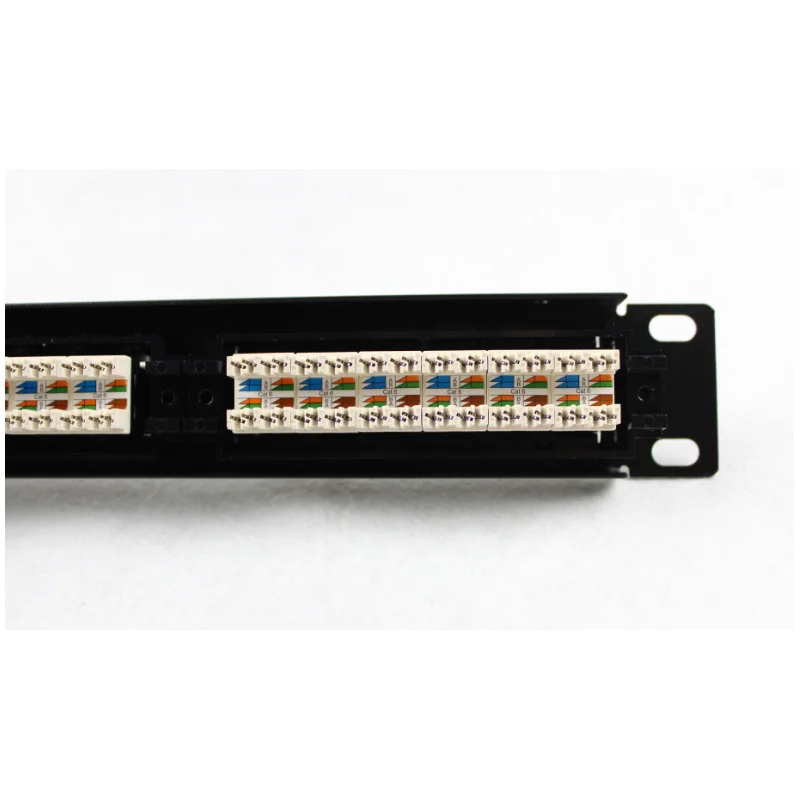Сетевая патч-панель UTP RJ45 Cat6 24 порта совместимая с кабельным соединением 1U