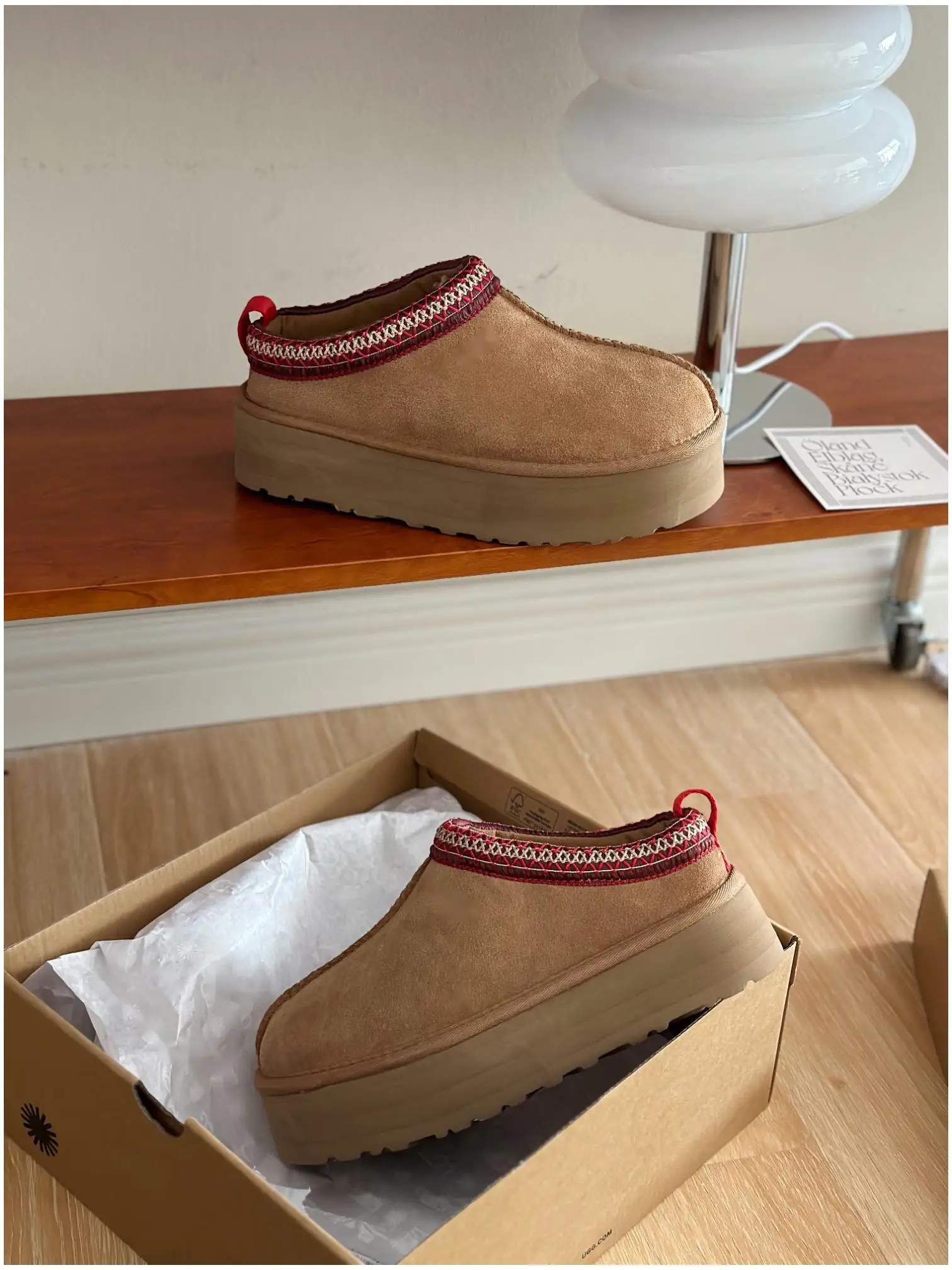 Wholesale Fur Embroidered Original Ugly Boots by UG Tazz Custom Winter Slip-on Shoes with EVA Insole Platform Slippers Women Men
