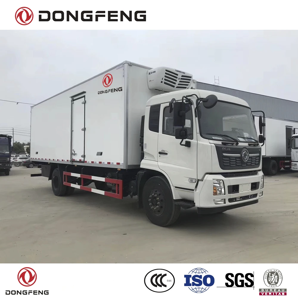 Dongfeng 4x2 грузовик-фургон с рефрижератором LHD и двигателем Cummins 270 Hp тип E3 10-12 тонн