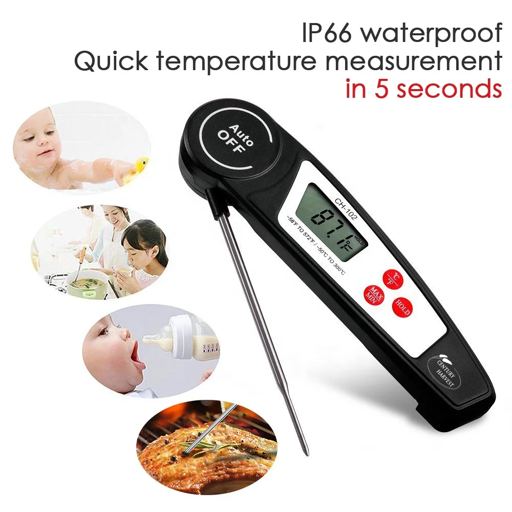 Food Digital Instant Read Kitchen Cooking Thermometers Grilling BBQ Baking Candy Liquids Meat Thermometer