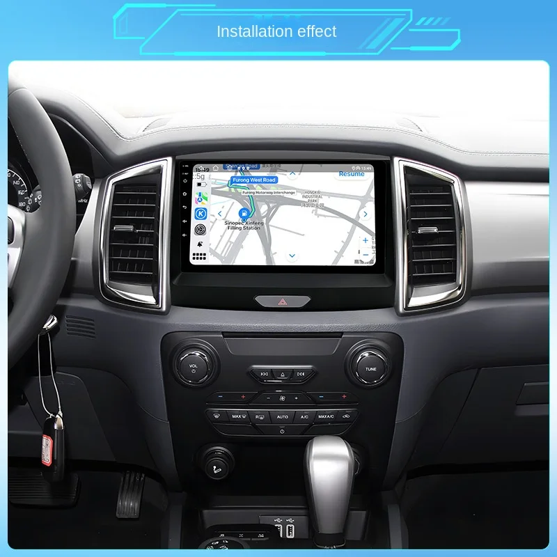 9-Inch LCD GPS Navigation Android Mobile Phone Interconnection Central Control 15-19 Years Dashboard Placement Applicable