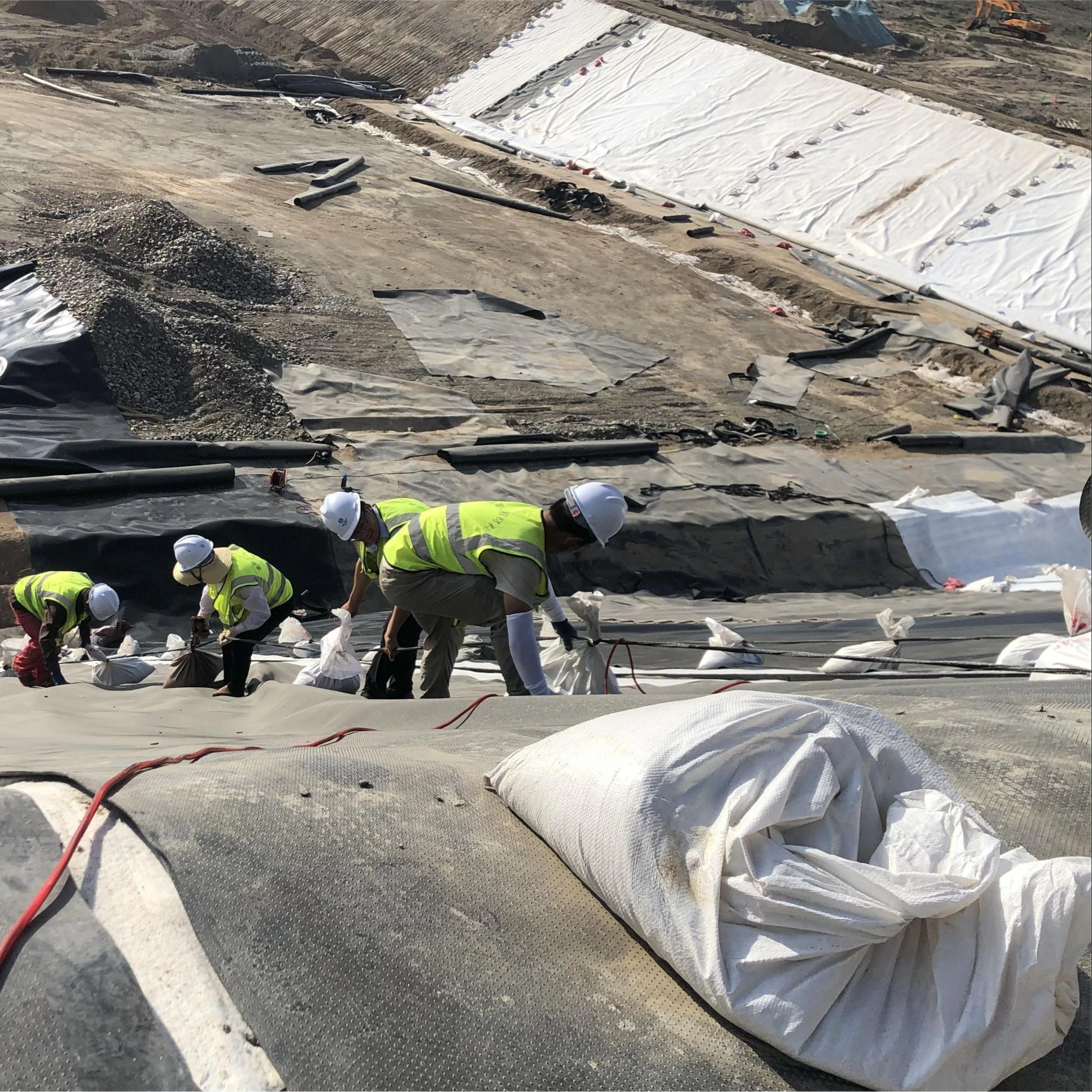 2.0mm Black color HDPE geo membrane pond liner Geomembrane HDPE liner for landfill anti-seepage