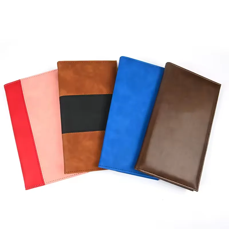 OEM Bill Presenter Check Book Cover Leather Restaurant Bill Holder Receipt Holder with Credit Card Pocket
