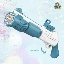 2022 new rifle bubble gun light 10 hole electric bubble machine wholesale boys and girls bubble shooter