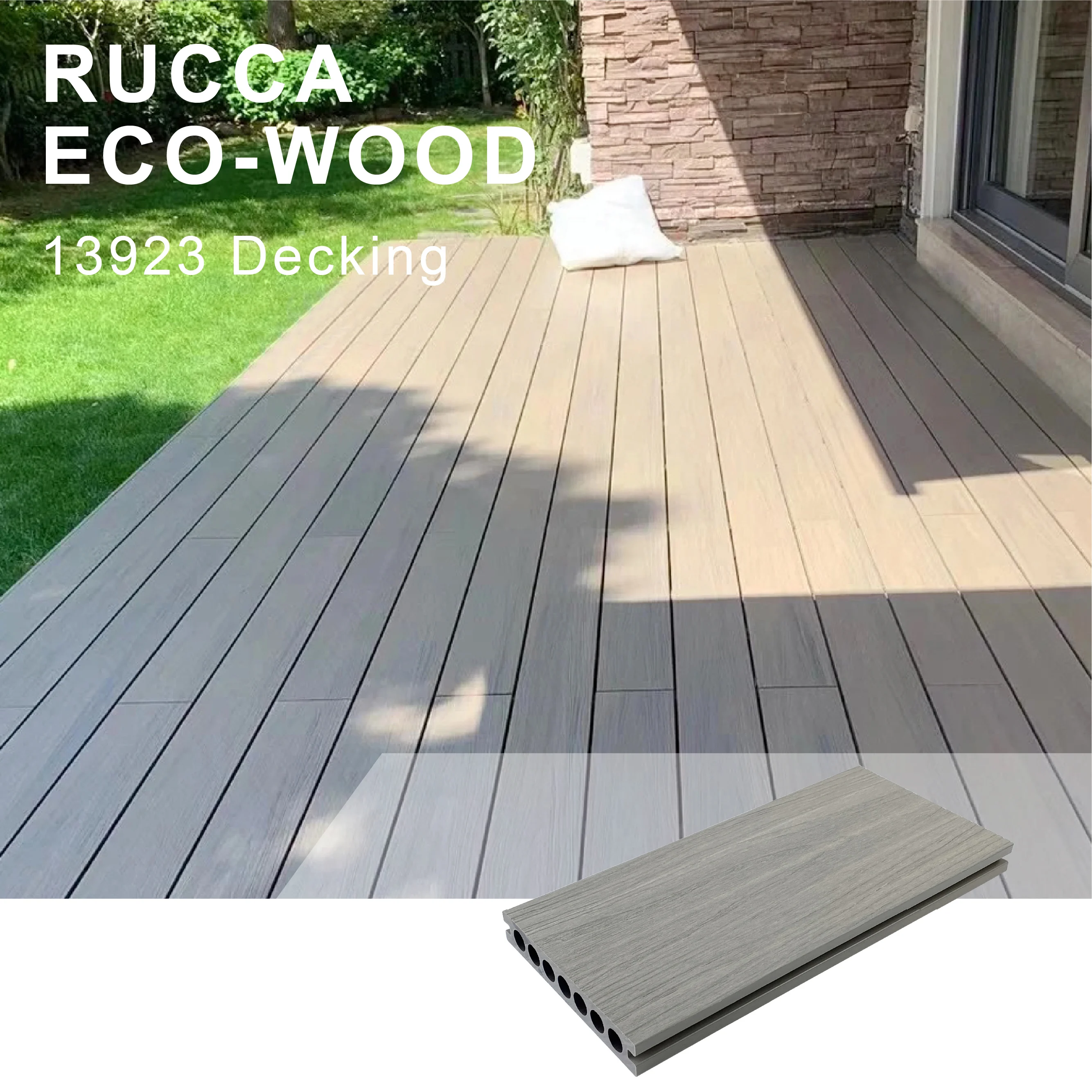 RUCCA OEM 139*23mm wood plastic composite factory flooring decking