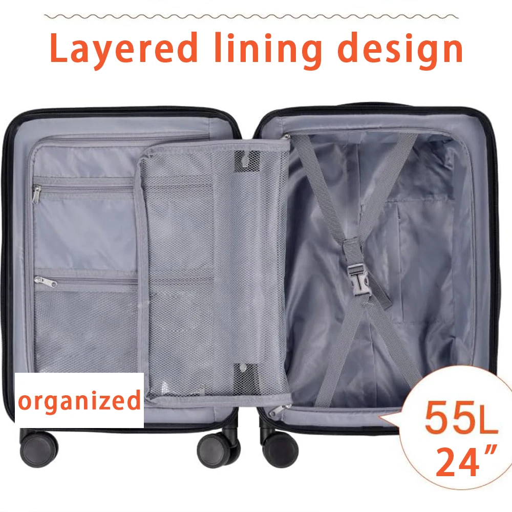 Manufacturers Wholesale OEM ODM Trolley Case Luggage Koffer Universal Wheel Boarding Suitcase with TSA Lock