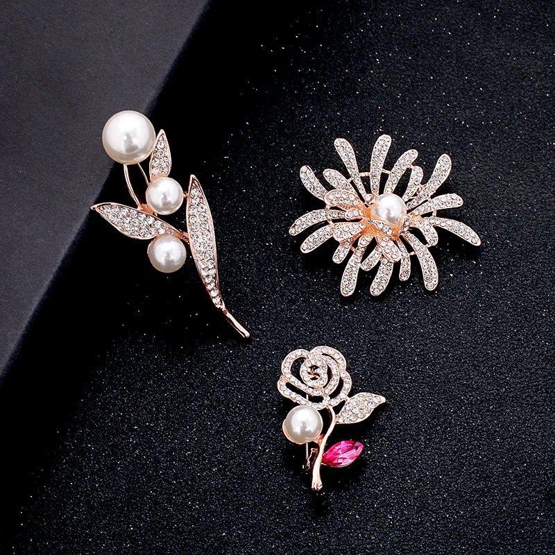 Factory Supply Korean Brooches Women Custom Poppy Broches Fashion Lapel Pin Flower Brooch