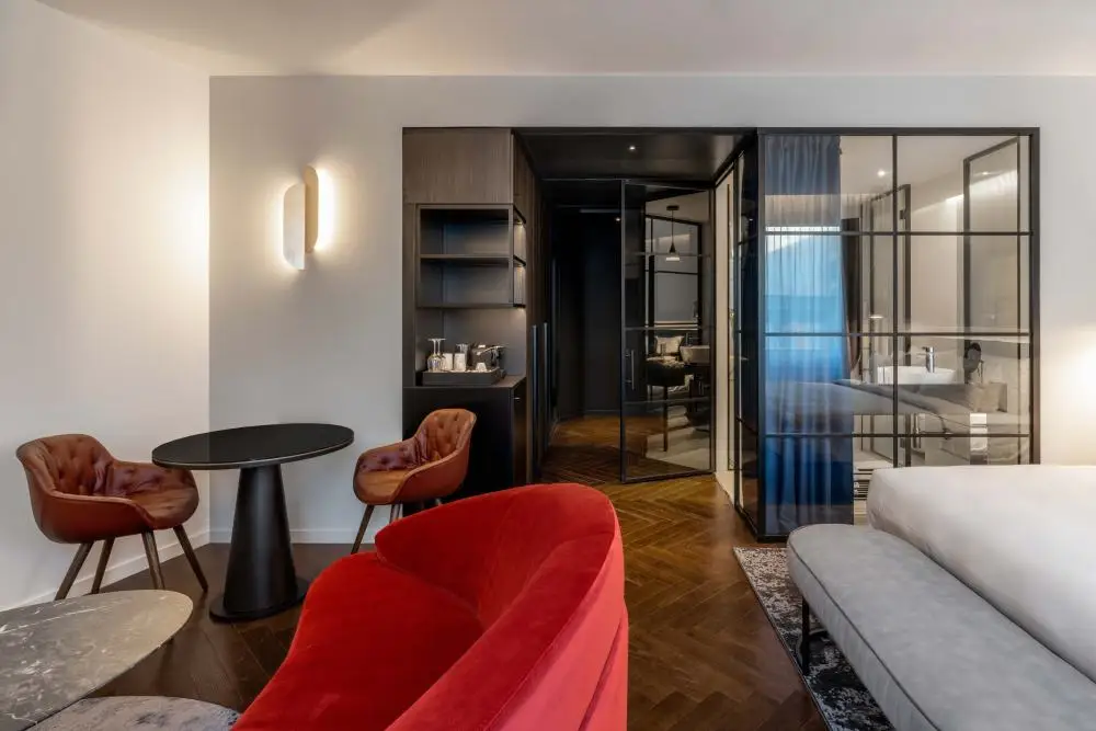 Modern Twin & King Size Bed & Headboard Panel Set Budget Hotel Wood Furniture MDF Material Bedroom Sets from China