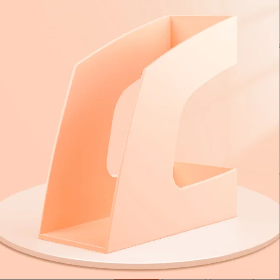 New Design File Column Desktop Office Supplies File Management Storage Student Bookshelf Plastic File Box