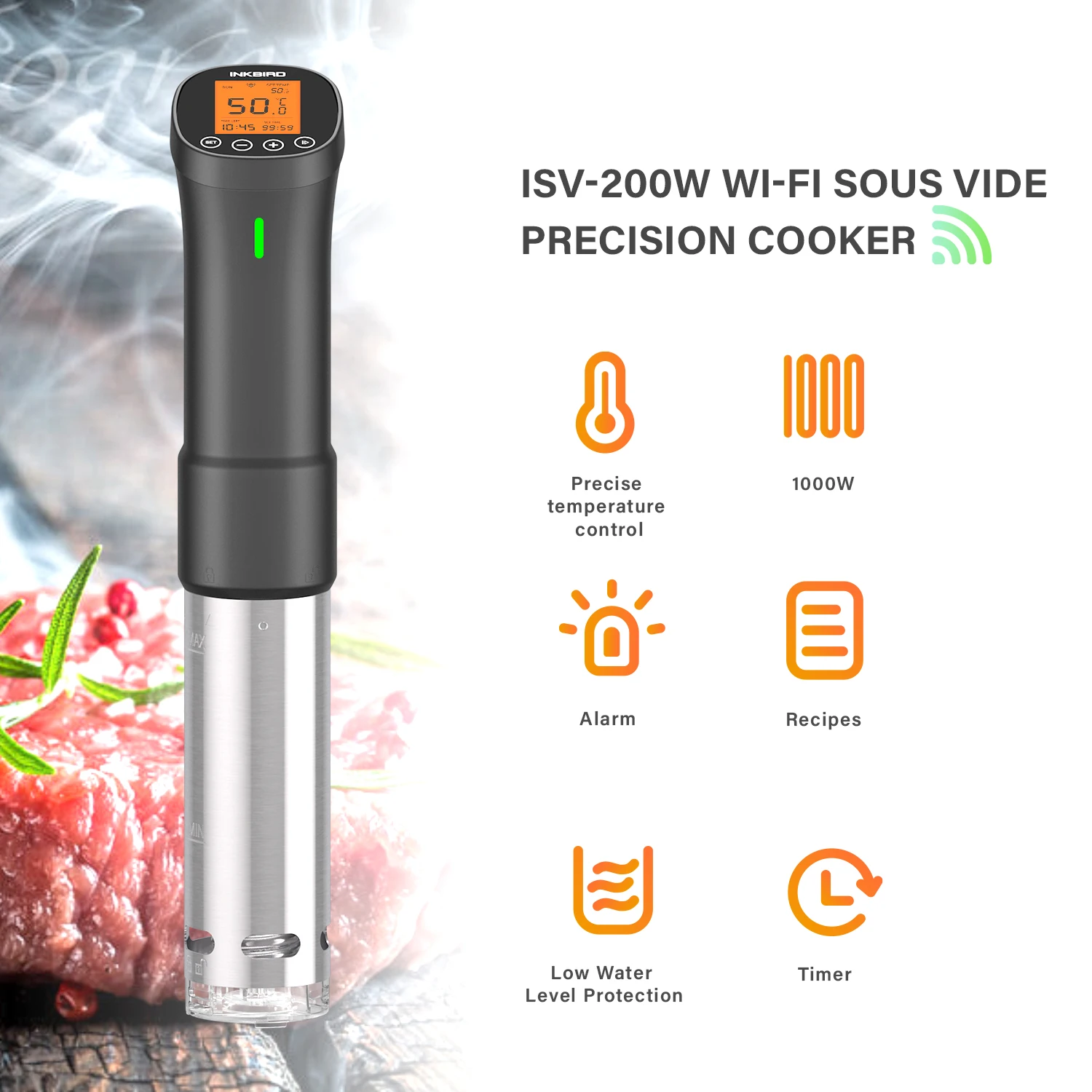 INKBIRD Новый sous Мультиварка и электронный multifonctionnel кухни ISV-200W для точного