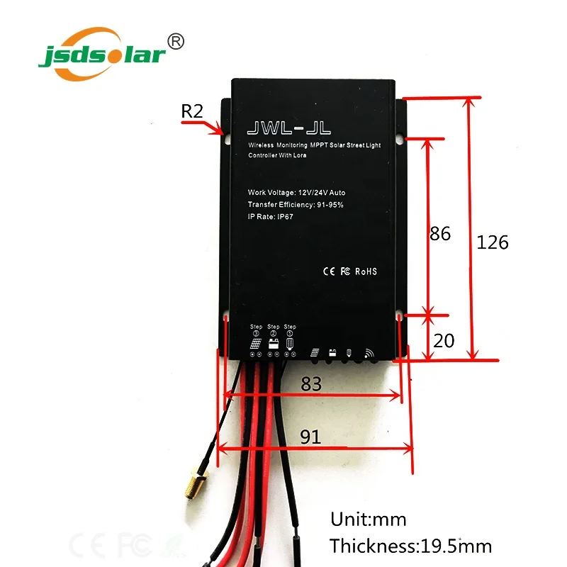  2g 4g gsm сеть умная Солнечная уличная система освещения с lora или zigbee
