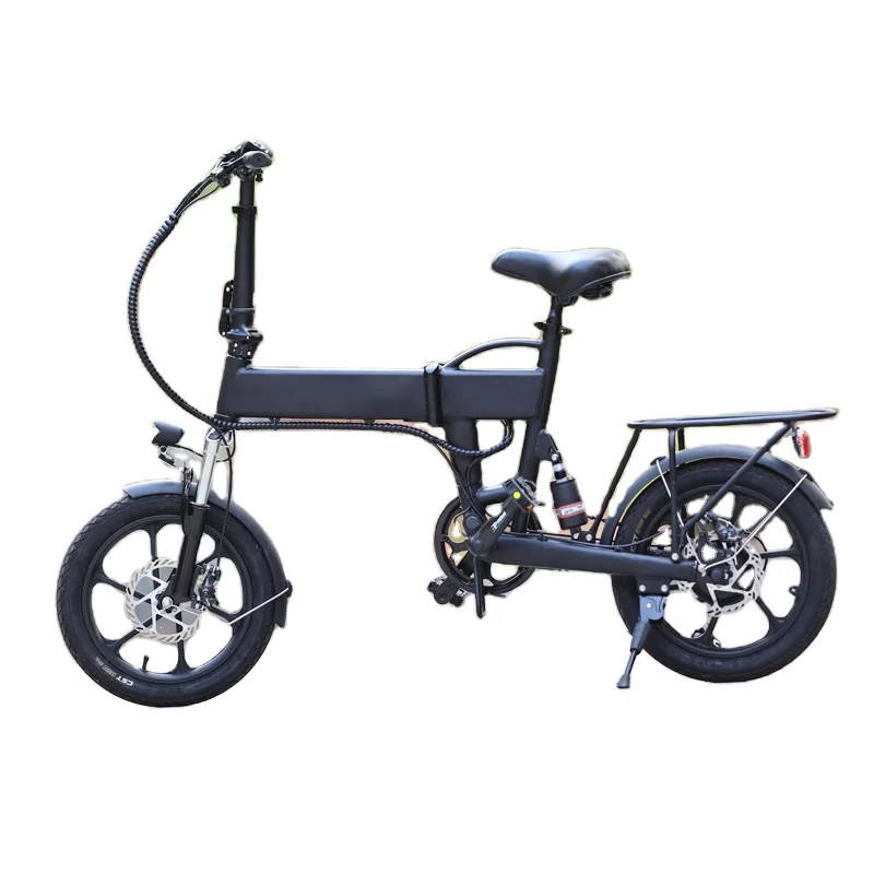 16 дюймов e велосипеды 2021 Электрический велосипед 250 Вт 36В тормозной hubless мотор фара для велосипеда, складной полный Подвесной Электрический велосипед