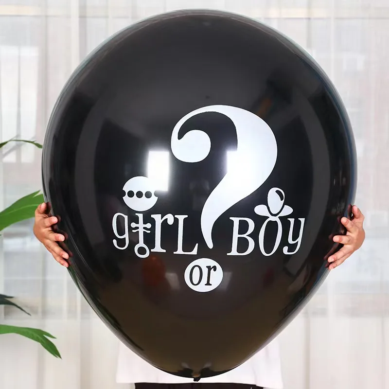36Inch Gender Reveal Confetti Balloon Gender Reveal Balloons Set Pink Blue Powder Paper Latex Balloon