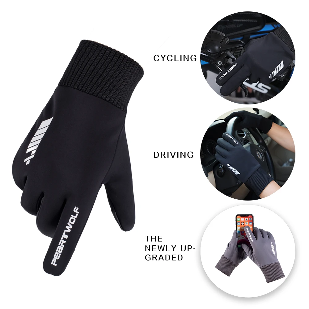 Anti Slip Touchscreen Waterproof Running Touch Screen Sports Racing Winter Windproof Cycling Gloves
