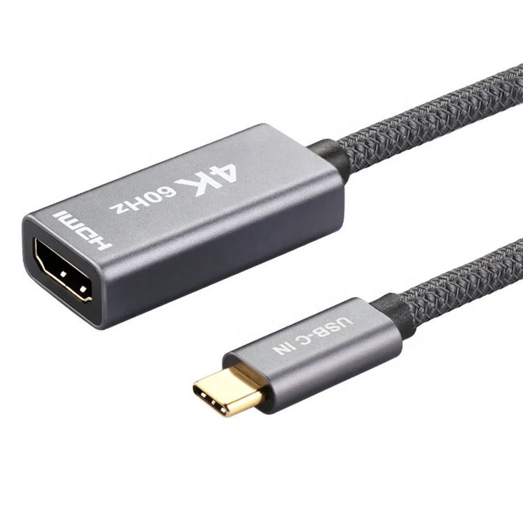Кабель-адаптер ult-unite в нейлоновой оплетке 20 см 4K 60 Гц USB Type-C