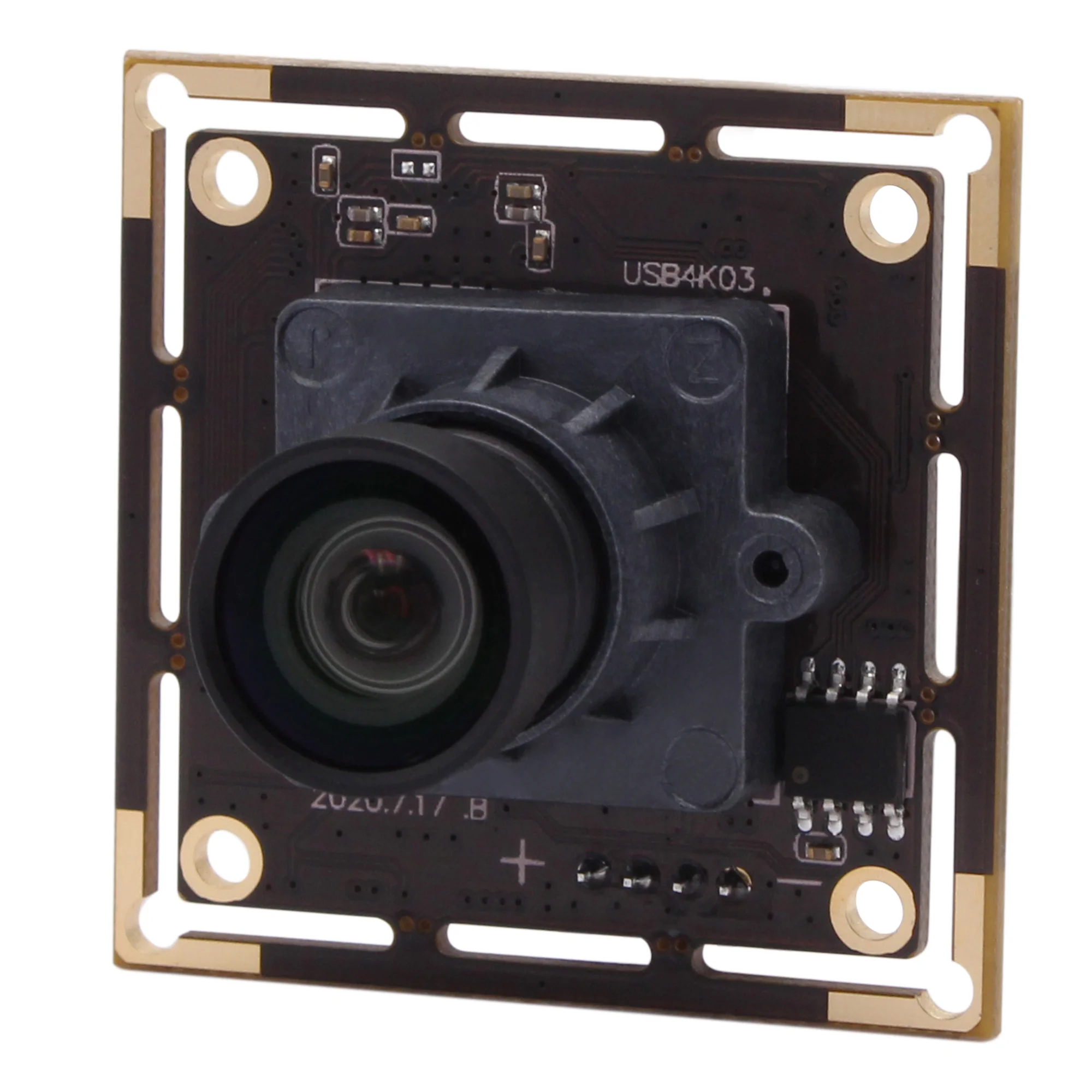 ELP IMX415 Mini 4K Camera Module USB 3840X2160 30FPS with No Distortion Lens for Face Identification Capturing USB4K03-LC1100