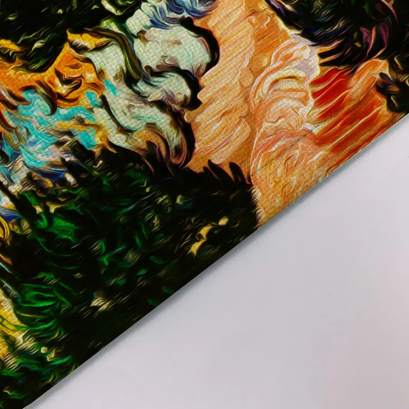 Beautiful Color Combination Pattern Polyester Tablecloths Creating Happy Atmosphere Table Cover for Special Days