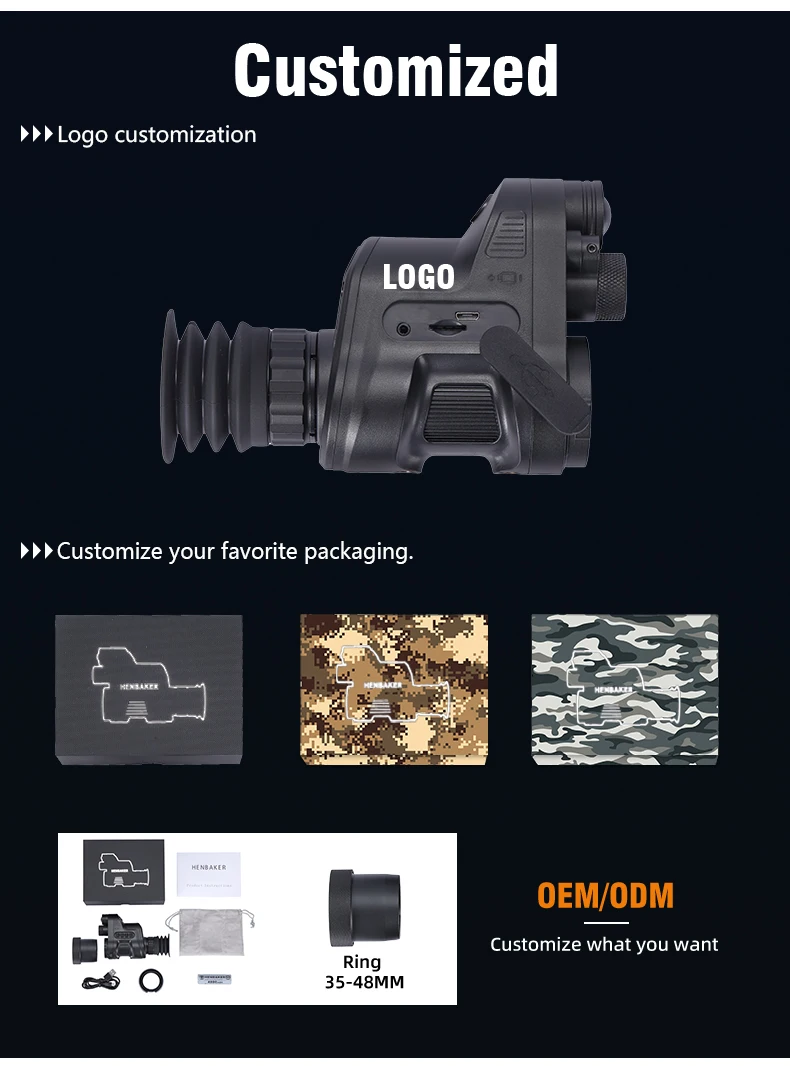 HENBAKER NV710S professional night vision scope night vision monocular night vision sight for hunting